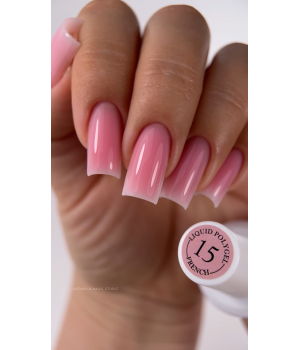 Рідкий полігель Crooz Liquid Polygel French №15, 15 мл
